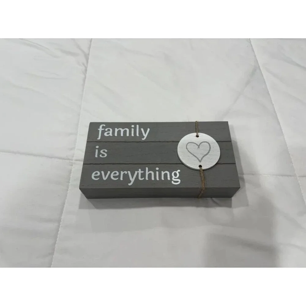 Family is Everything Wooden Decoration Sign-Plaque
